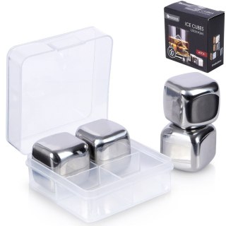 Kostki lodu lodowe stalowe wielorazowe do chłodzenia drinków napojów EXCELLENT HOUSEWARE 259365
