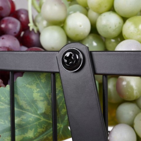 KOSZYK KOSZ NA OWOCE WARZYWA METALOWY CZARNY PIĘTROWY DWUPOZIOMOWY VILDE 229096