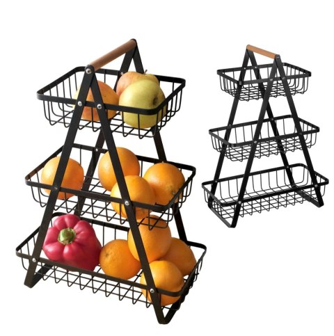KOSZYK PIĘTROWY NA OWOCE 3 POZIOMOWY PATERA BRUNBESTE BB-3415