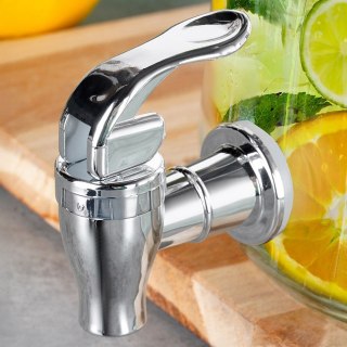 KRANIK KRAN DO SŁOJA SŁOIKA DYSTRYBUTORA NA NAPOJE SREBRNY VILDE 139666