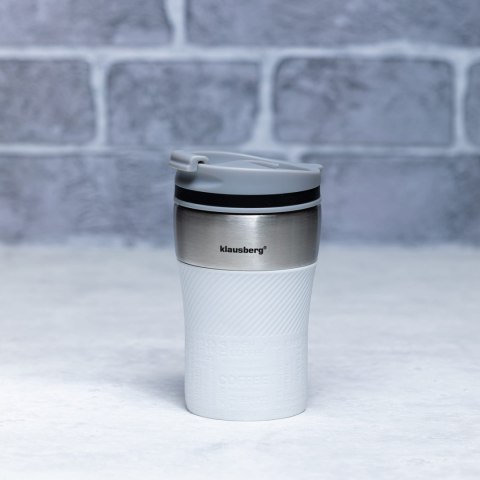 KUBEK TERMICZNY MAŁY 280ML KLAUSBERG BIAŁY KB-7623