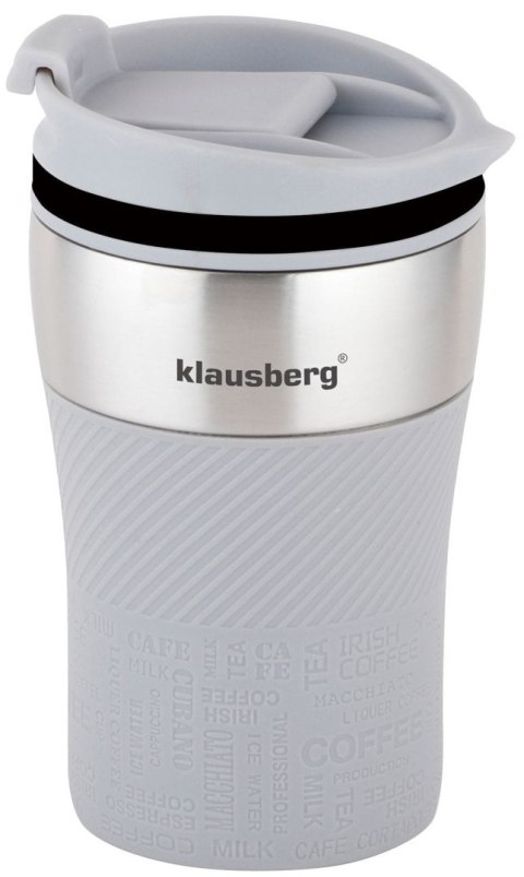 KUBEK TERMICZNY MAŁY 280ML KLAUSBERG SZARY KB-7622