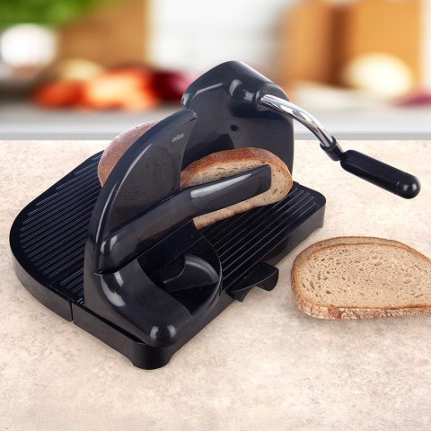 Krajalnica ręczna do krojenia chleba maszynka kompaktowa czarna ORION 144711