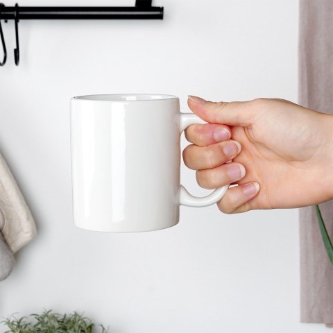 Kubek ceramiczny do kawy herbaty biały 330 ml VILDE 139698