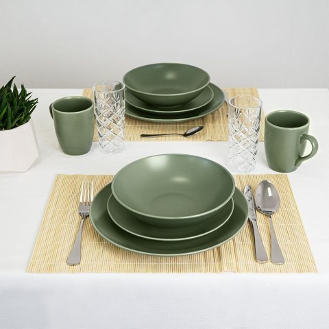 Kubek ceramiczny do kawy herbaty zielony matowy ALFA 350 ml ORION 128871