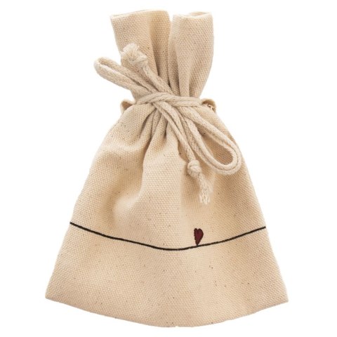 Kubek ceramiczny z woreczkiem na herbatę biały SERCE duży 650 ml ORION 128852