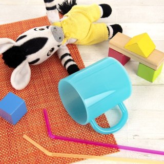 Kubek dla dziecka dzieci niebieski półprzezroczysty 270 ml ORION 129471