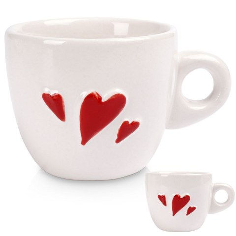 Kubek do kawy espresso ceramiczny SERCE 80 ml ORION 129431