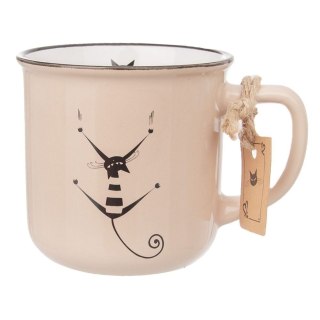 Kubek emaliowany do kawy herbaty napojów kotki 350 ml ORION 128814