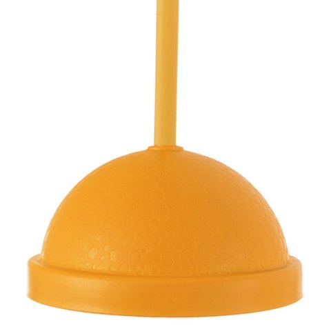 Kubek plastikowy z pokrywką i słomką 450 ml na lemoniadę pomarańczowy ORION 121786