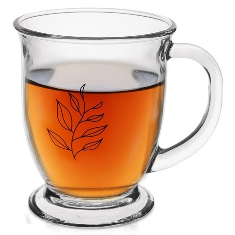 Kubek szklany do herbaty kawy napojów duży 450 ml ORION 128859