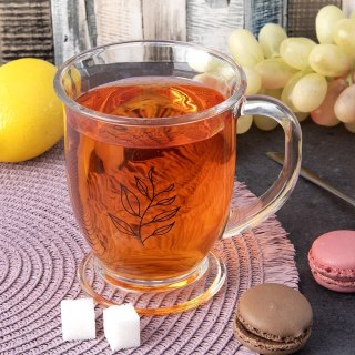 Kubek szklany do herbaty kawy napojów duży 450 ml ORION 128859