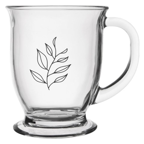 Kubek szklany do herbaty kawy napojów duży 450 ml ORION 128859