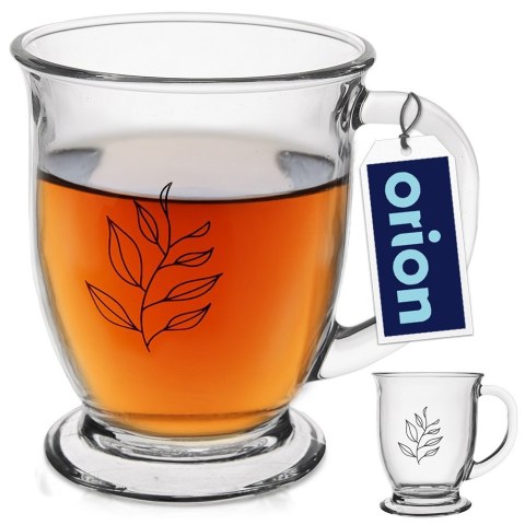 Kubek szklany do herbaty kawy napojów duży 450 ml ORION 128859