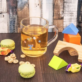 Kubek szklany z uchem do herbaty soku lemoniady kakao AUTO 230 ml ORION 129459