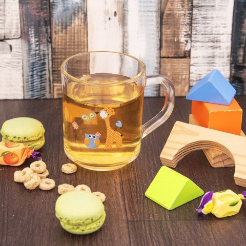 Kubek szklany z uchem do herbaty soku lemoniady kakao AUTO 230 ml ORION 129459