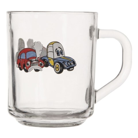 Kubek szklany z uchem do herbaty soku lemoniady kakao AUTO 230 ml ORION 129459