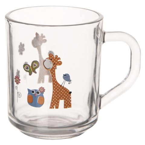 Kubek szklany z uchem do herbaty soku lemoniady kakao ŻYRAFA 230 ml ORION 129461