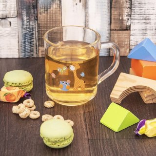 Kubek szklany z uchem do herbaty soku lemoniady kakao ŻYRAFA 230 ml ORION 129461
