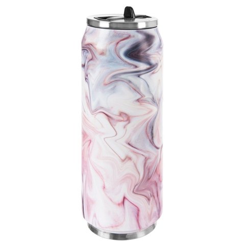 Kubek termiczny PUSZKA ze słomką rurką ustnikiem GLAMOUR 500 ml ORION 124828