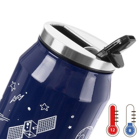 Kubek termiczny PUSZKA ze słomką ustnikiem do samochodu KOSMOS 500 ml ORION 124825