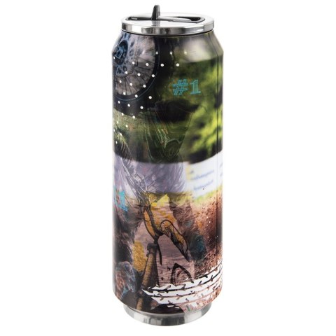 Kubek termiczny PUSZKA ze słomką ustnikiem do szkoły RAJD 700 ml ORION 124822