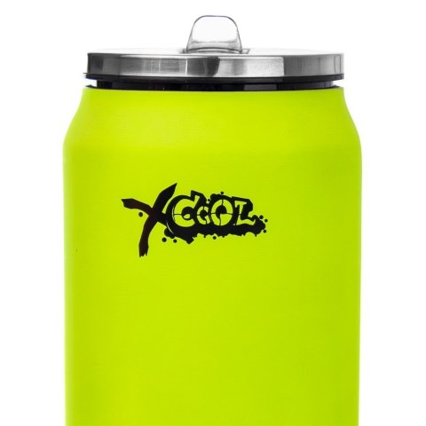 Kubek termiczny PUSZKA ze słomką ustnikiem do szkoły zielony 500 ml ORION 125896