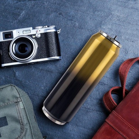 Kubek termiczny PUSZKA ze słomką ustnikiem na kawę GRADIENT 700 ml ORION 128532