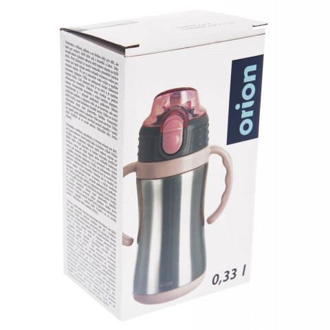 Kubek termiczny dla dzieci z ustnikiem butelka bidon różowy 300ml ORION 128516