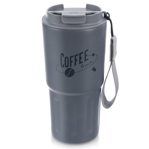 Kubek termiczny na kawę do samochodu auta szkoły szary TERMO 590 ml ORION 112281