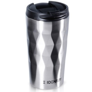 Kubek termiczny na kawę herbatę do samochodu stalowy 430 ml srebrny ORION 112268