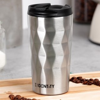 Kubek termiczny na kawę herbatę do samochodu stalowy 430 ml srebrny ORION 112268