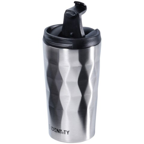 Kubek termiczny na kawę herbatę do samochodu stalowy 430 ml srebrny ORION 112268