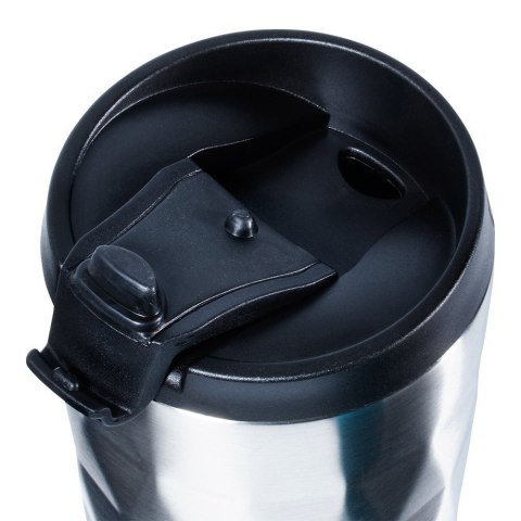 Kubek termiczny na kawę herbatę do samochodu stalowy 430 ml srebrny ORION 112268