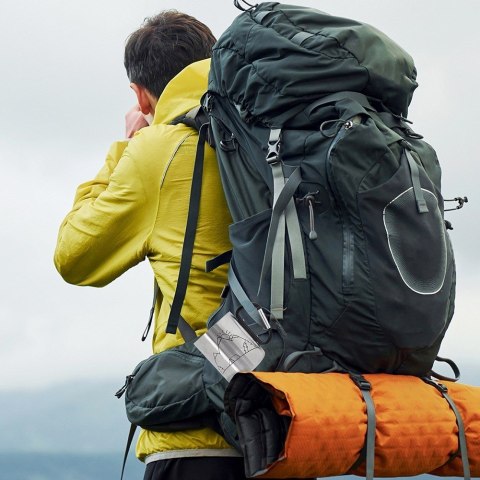 Kubek turystyczny metalowy stalowy z karabińczykiem na kemping 350 ml ORION 112440