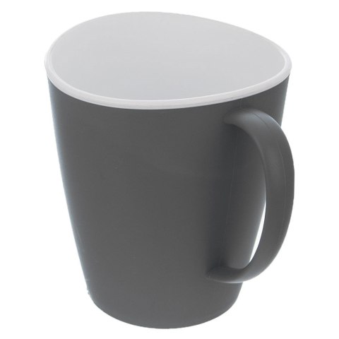 Kubek turystyczny plastikowy na kemping duży 380 ml KEMP szary ORION 128849