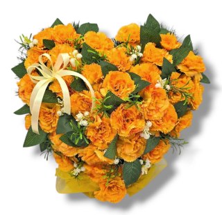 DUŻE SERCE XL STROIK NA CMENTARZ GRÓB NAGROBNA KOMPOZYCJA KWIATOWA