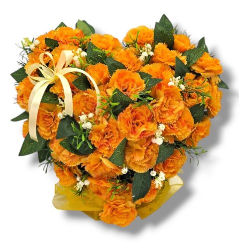 DUŻE SERCE XL STROIK NA CMENTARZ GRÓB NAGROBNA KOMPOZYCJA KWIATOWA