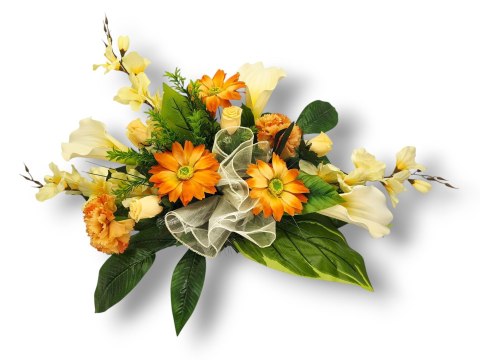 STROIK NA CMENTARZ KOMPOZYCJA KWIATOWA NA GRÓB MISA Z OBCIĄŻENIEM