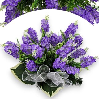 STROIK NA CMENTARZ WZÓR WIOSENNY KWIATY BZU NA GRÓB POMNIK BEZ