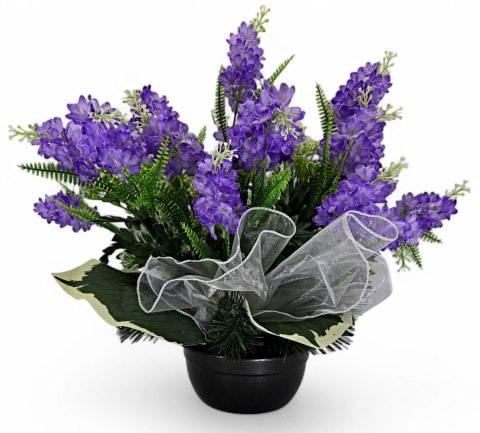 STROIK NA CMENTARZ WZÓR WIOSENNY KWIATY BZU NA GRÓB POMNIK BEZ