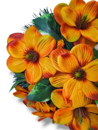 STROIK NA POMNIK SERCE XL KOMPOZYCJA KWIATOWA NA GRÓB MAGNOLIE