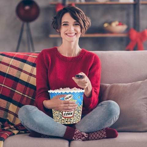 Kubełek na popcorn chipsy nachosy przekąski do filmu miska 2.3L ORION 121781