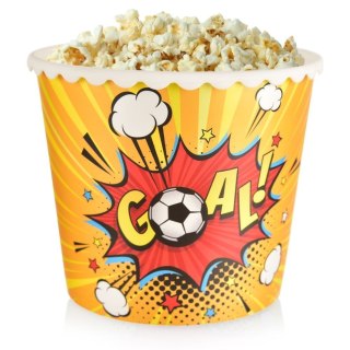 Kubełek na popcorn chipsy nachosy przekąski do filmu miska GOAL 2.3L ORION 121782