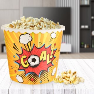 Kubełek na popcorn chipsy nachosy przekąski do filmu miska GOAL 2.3L ORION 121782