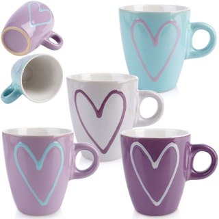 Kubki ceramiczne do kawy herbaty do kawy herbaty 230ml zestaw kubków mix kolorów 4 szt ORION 126967X4