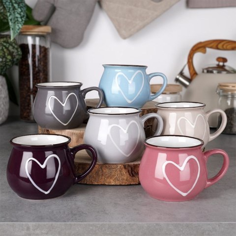 Kubki ceramiczne do kawy herbaty do kawy herbaty 320ml zestaw kubków mix kolorów 6 szt ORION 126993X6