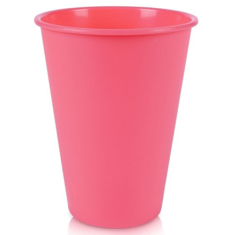 Kubki plastikowe wielorazowe 400 ml zestaw kubków 6 sztuk EXCELLENT HOUSEWARE 139339