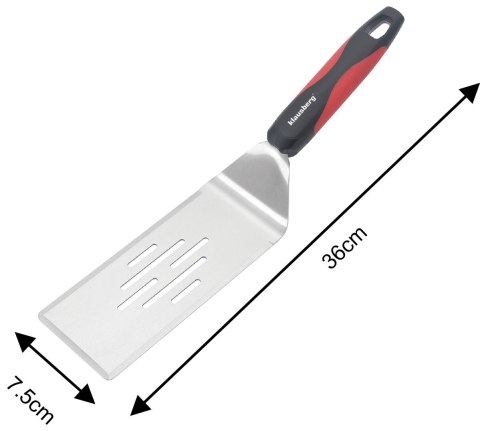 ŁOPATKA GRILLOWA 36 CM, STAL NIERDZEWNA, KLAUSBERG KB-7897