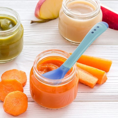 ŁYŻECZKA DLA DZIECI DZIECKA NIEMOWLĄT DZIECIĘCA Z MIĘKKĄ KOŃCÓWKĄ NIEBIESKA ORION 144605